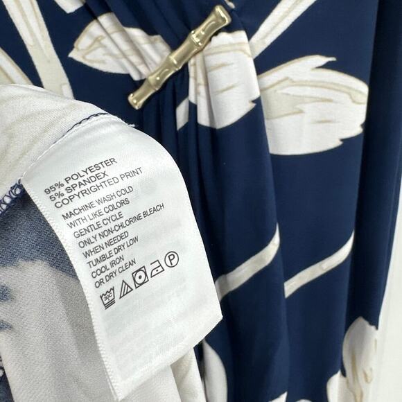 Tommy Bahama Women's Island Navy Flora Nights Midi Dress Size M - Picture 7 of 9